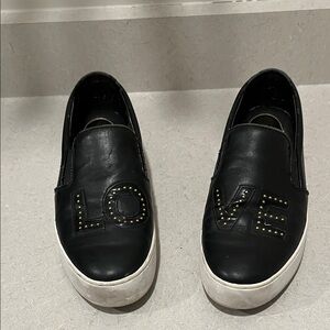 Michael Kors Black Slip-On Shoes